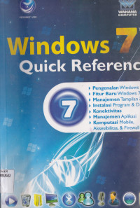 WINDOWS 7 : QUICK REFERENCE