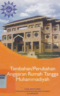 TAMBAHAN/PERUBAHAN ANGGARAN RUMAH TANGGA MUHAMMADIYAH