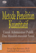 METODE PENELITIAN KUANTITATIF UNTUK ADMINISTRASI PUBLIK DAN MASALAH-MASALAH SOSIAL