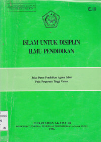 ISLAM UNTUK DISIPLIN ILMU PENDIDIKAN