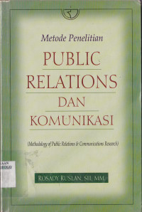 METODE PENELITIAN PUBLIC RELATIONS DAN KOMUNIKASI