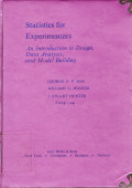 STATISTICS FOR EXPERIMENTERS