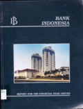 BANK INDONESIA : REPORT FOR THE FINANCIAL YEAR 1997/98