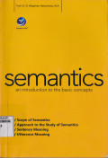 SEMANTICS AN INTRODUCTION TO THE BASIC CONCEPTS