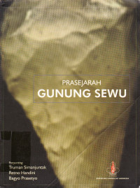 PRASEJARAH GUNUNG SEWU