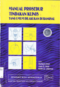 MANUAL PROSEDUR TINDAKAN KLINIS YANG UMUM DILAKUKAN DI BANGSAL