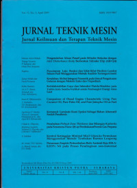 TEKNIK MESIN : JURNAL KEILMUAN DAN TERAPAN TEKNIK MESIN (AKREDITASI)