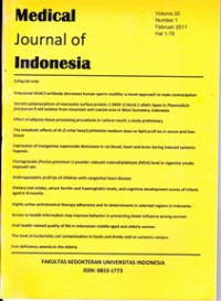 MEDICAL JURNAL OF INDONESIA