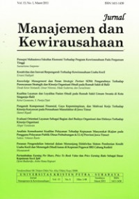 JURNAL MANAJEMEN DAN KEWIRAUSAHAAN