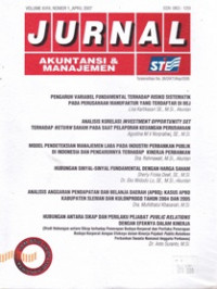 JURNAL AKUNTANSI & MANAJEMEN