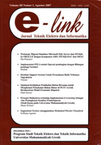 E-LINK JURNAL TEKNIK ELEKTRO DAN INFORMATIKA