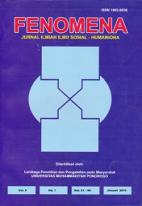 FENOMENA: JURNAL ILMU SOSIAL-HUMANIORA