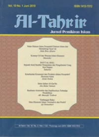 AL-TAHRIR: JURNAL PEMIKIRAN ISLAM