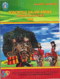 PONOROGO DALAM ANGKA PONOROGO IN FIGURES 2013