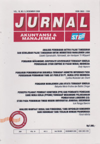 JURNAL AKUNTASI & MANAJEMEN