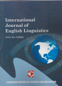 INTERNATIONAL JOURNAL OF ENGLISH LINGUISTICS