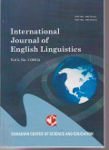 INTERNATIONAL JOURNAL OF ENGLISH LINGUISTICS