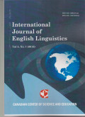 INTERNATIONAL JOURNAL OF ENGLISH LINGUISTICS