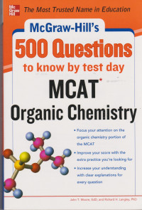 500 QUESTIONS TO KNOW BY TEST DAY MCAT ORGANIC CHEMISTRY