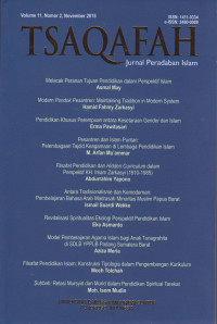 TSAQAFAH : JURNAL PERADABAN ISLAM