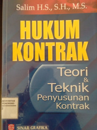 HUKUM KONTRAK : TEORI DAN TEKNIK PENYUSUNAN KONTRAK