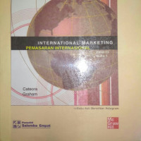 PEMASARAN INTERNASIONAL ; ED. 1