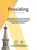 PROSIDING SEMINAR NASIONAL: MENANGKAP ASPIRASI PUBLIK MENGENAI RENCANA REVISI UU NOMOR 30 TAHUN 2002 TENTANG KOMISI PEMBERANTASAN TINDAK PIDANA KORUPSI