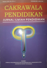 CAKRAWALA PENDIDIKAN JURNAL ILMIAH PENDIDIKAN