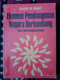 EKONOMI PEMBANGUNAN NEGARA BERKEMBANG