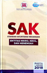 SAK (STANDAR AKUNTANSI KEUANGAN) ENTITAS MIKRO, KECIL, DAN MENENGAH