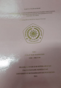 STUDI KASUS : ASUHAN KEPERAWATAN PASIEN GGK (GAGAL GINJAL KRONIS) DENGAN MASALAH KEPERAWATAN DEFISIT NUTRISI DI RUANG MAWAR RSUD DR. HARJONO PONOROGO