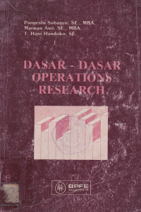 DASAR-DASAR OPERATIONS RESEARCH