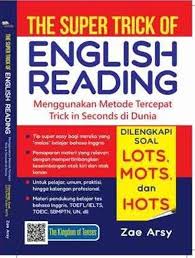 The Super Trick of English Reading, menggunakan metode tercepat trick in seconds di dunia
